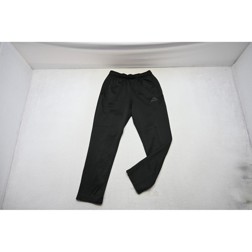 Adidas Track Pants Jogger Mens Small Black Tapered Athletic Training Excellent